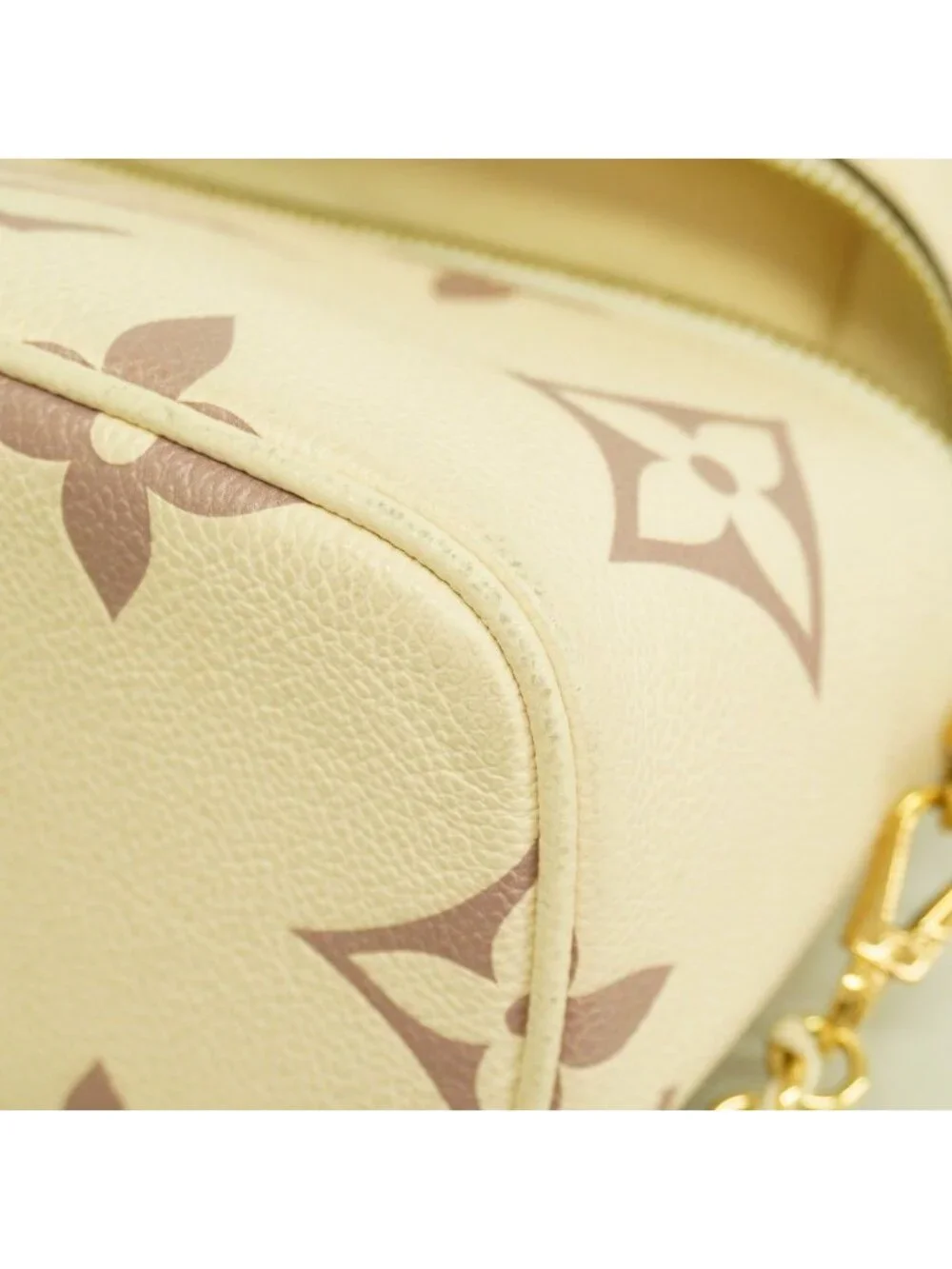 Louis Vuitton Vanity Bag Monogram Empreinte Bicolor PM Cream Bois Droz 2-Way